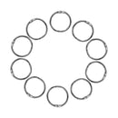 25mm Sliver O Shaped Split Ring - Pack of 10