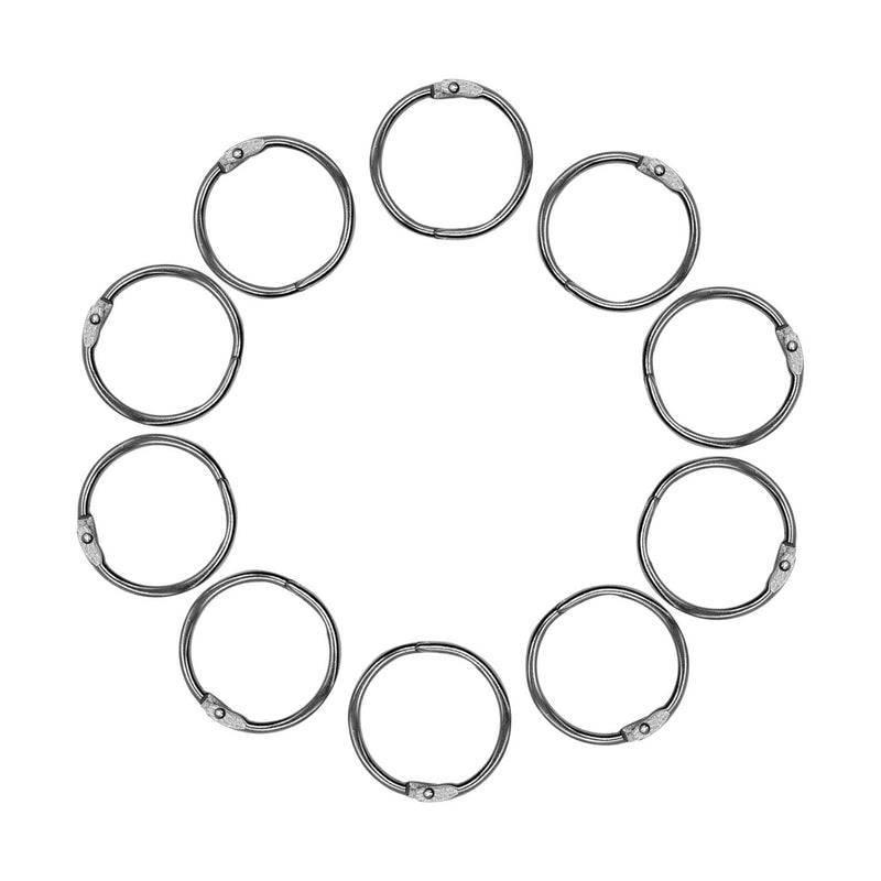 25mm Sliver O Shaped Split Ring - Pack of 10