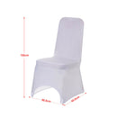 220GSM Premium Polyester Spandex Chair Covers - White