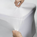 220GSM Premium Polyester Spandex Chair Covers - White