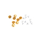 NEW Dome Studs - Pins Type - 8mm - Gold - (Pack of 100)