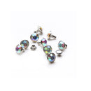 Diamante Rivets - 10mm - AB - (Pack of 10) - A57