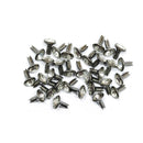 Diamante Rivets - 8mm - Clear with Black -
