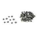 Screwback Studs - 9.5mm x 6mm - Cone-Shaped - Gunmetal Black