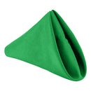 Set of 10 Cotton Polyester Napkins with Hemmed Edges, 20 Inch