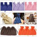 10pcs Burlap Bags with Drawstrings, 7x9cm Gift Bags