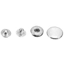 10 x 12mm Trimming Shop Printed S Spring Press Studs in Silver