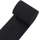 Flat Elastic for Sewing, Replacement, Beading, Knitting, Strapping, Banding and DIY Crafts - Black - 75mm Wide x 1 Metre