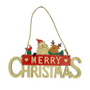Christmas Hanging Display Signs Xmas Party Decor Plaque Wooden Bauble Gift for Homes, Shops, Offices, Restaurant, Trees, Windows, Walls, Entrances