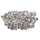 Diamante Rivets - 10mm - Lilac Purple - (Pack of 10) - A12