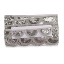 40mm Sequin Silver Lace - 1 Metre