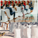 Spandex Chair Cover Front Flat Slipcovers Removable Washable, Champagne