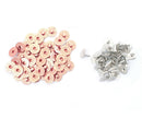 9.5mm Rose Gold Hat Rivets Jean Corner Buttons - 10pcs