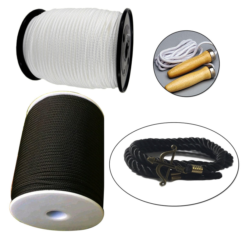 Nylon Braided Cord for Gear Making, DIY Accessories, Gardening Plant and Crafts, Aluminium Blind Shade