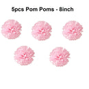 Happy Birthday Decorations Set - Pink