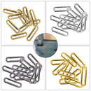 Oval Eyelets with Washers Brass Rust-Proof Durable Grommets for DIY Projects, Stationary, Leathercrafts, Banner Making, 50pcs