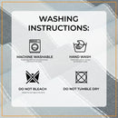 Textured Stripes Grey Table Cloth, 305 GSM Rectangle Water Resistant Dustproof Washable Table Cover for Kitchen Farmhouse Home Party Christmas Patio Dinning Decoration