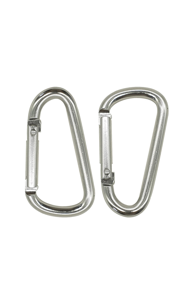 10pcs D-Shape Carabiner Clips Spring Loaded Snap Hook Clasps