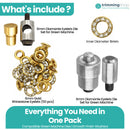 6mm Diamante Eyelet Bundle with Washers and Setting Die - 50pcs