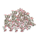 Diamante Rivets - 10mm - Light Pink - A37