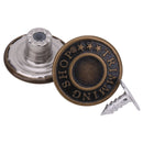 20mm Bronze Trimming Shop Printed Closed Version Jean Buttons - 10pcs