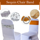 Sequin Chair Band with Slider Buckle Stretchy Chair Band Sash