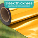 1.2m x 10m Mirror Carpet Aisle Runner, Silver/Gold Double-Sided Reflective Event Flooring