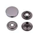15mm Press Studs 4PA WITH ALLOY TOP (201) - Gunmetal