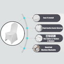 220GSM Premium Polyester Spandex Chair Covers - White