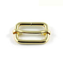 25mm Gold Tri - Glider Slider Buckle - Pack of 10