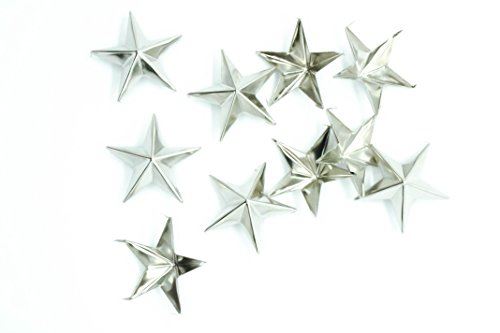 Star Studs - 40mm - Silver - (Pack of 25)