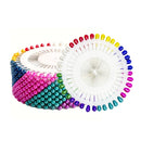 Pearl Pin with Colored Pear Shape