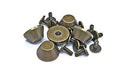 Mushroom Studs - 15mm - Bronzes - (Pack of 50)