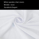 Premium Polyester Spandex Chair Covers - White