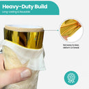 1.2m x 10m Mirror Carpet Aisle Runner, Silver/Gold Double-Sided Reflective Event Flooring