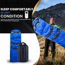 4 Season Envelope Shape Sleeping Bag for Single Adult with Double Sided Zip Waterproof Sleeping Bag for Camping, Hiking, Outdoor, Travel