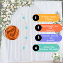 10m x 1.5m Ice Silk Smooth Fabric Roll for Overlay Backdrop Event Christmas Decor