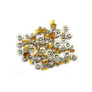 Diamante Rivets - 10mm - Orange - (Pack of 10) - A7