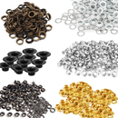 Brass Eyelets with Washers, Durable & Rust-Proof Grommets for DIY Projects, Arts & Crafts, Books, Clothing Decoration