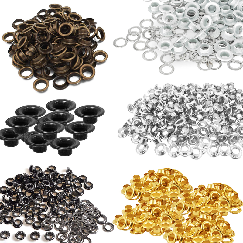 2mm Brass Eyelets, Durable & Rust-Proof Grommets - 100pcs