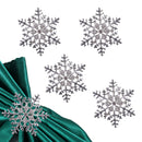 Napkin Ring with Snowflakes Design Serviettes Buckle for Christmas Lunch Holiday Dining Party