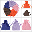 10pcs Burlap Bags with Drawstrings, 7x9cm Gift Bags