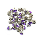 Diamante Rivets - 8mm - Purple - A20