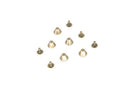 Mushroom Studs - 10mm - Bronze - (Pack of 50)