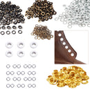 Brass Eyelets with Washers, Durable & Rust-Proof Grommets for DIY Projects, Arts & Crafts, Books, Clothing Decoration