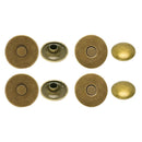 Laser Cut Double Rivet Magnetic snaps clasps - 18mm - Bronze - 10