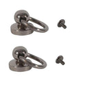 9.5mm Gunmetal Black Screwback Stud with 9.5mm Ring (Pack of 10)