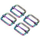 25mm Rainbow Tri - Glider Slider Buckle - Pack of 2