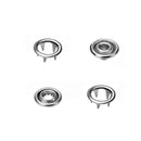 Snap Poppers -11mm - Silver - (Pack of 10)