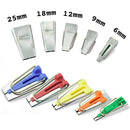 Fabric Bias Tape Maker Tool for Sewing Set of 5